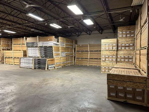 A warehouse full of various product boxes.