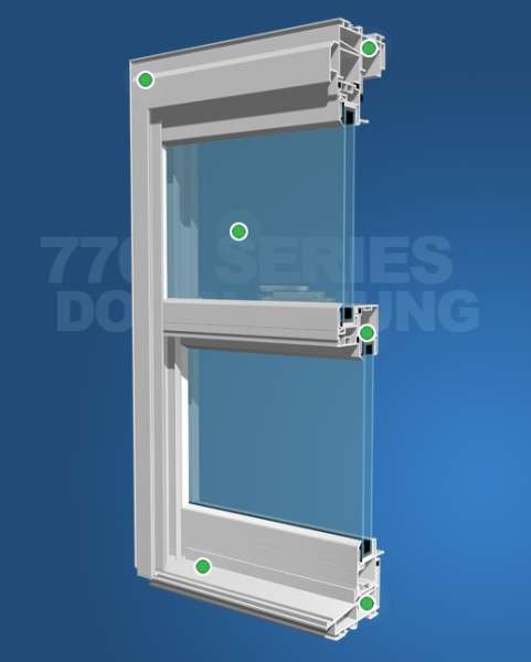 Wincore 7700 Series Double Hung Windows